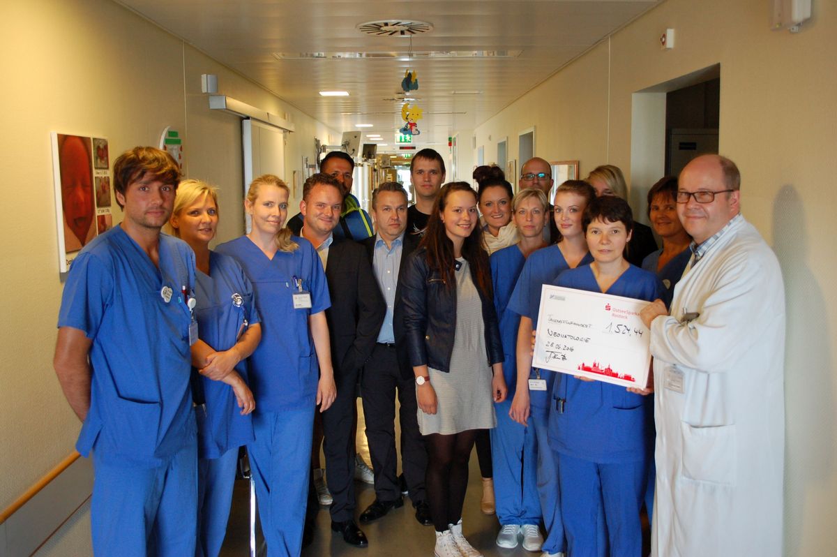 Klinikum Südstadt Rostock Spendenübergabe an die Frühgeborenenmedizin
